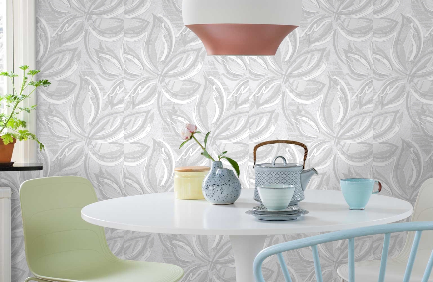 Обои 888861 фото в интерьере кухни