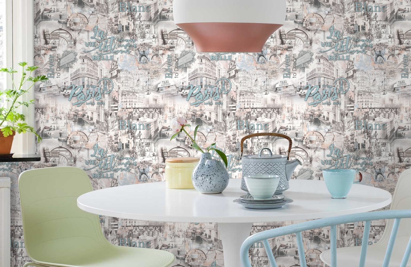 Обои 889434 фото в интерьере кухни