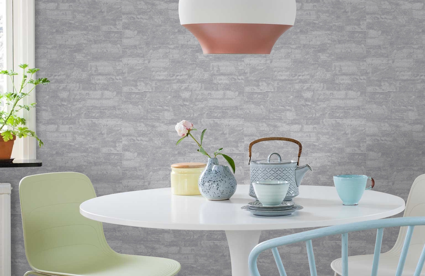 Обои 889607 фото в интерьере кухни