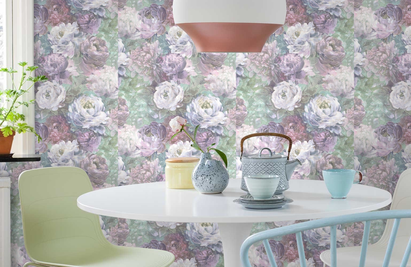 Обои 889834 фото в интерьере кухни