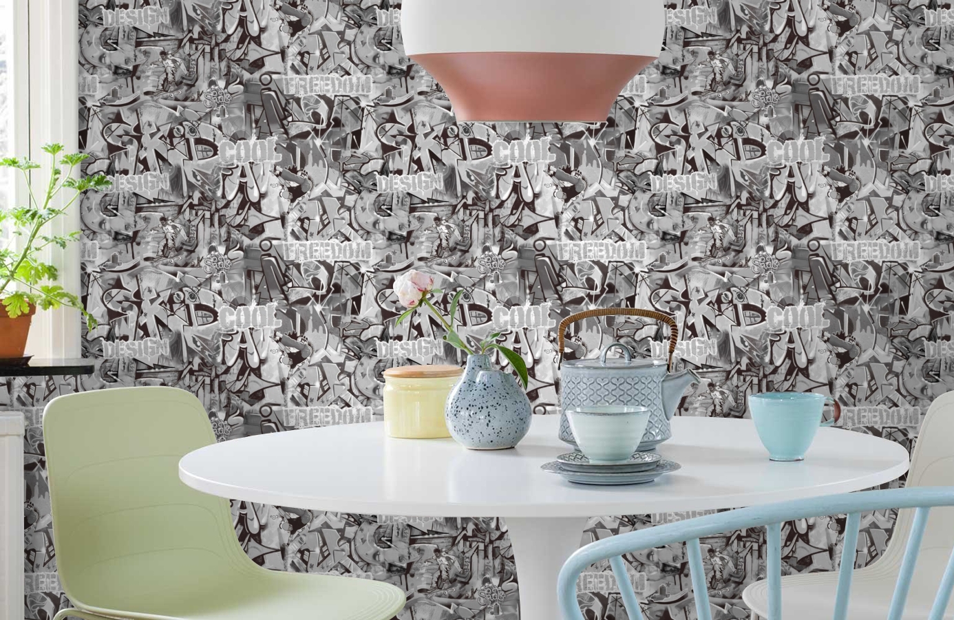 Обои 998171 фото в интерьере кухни