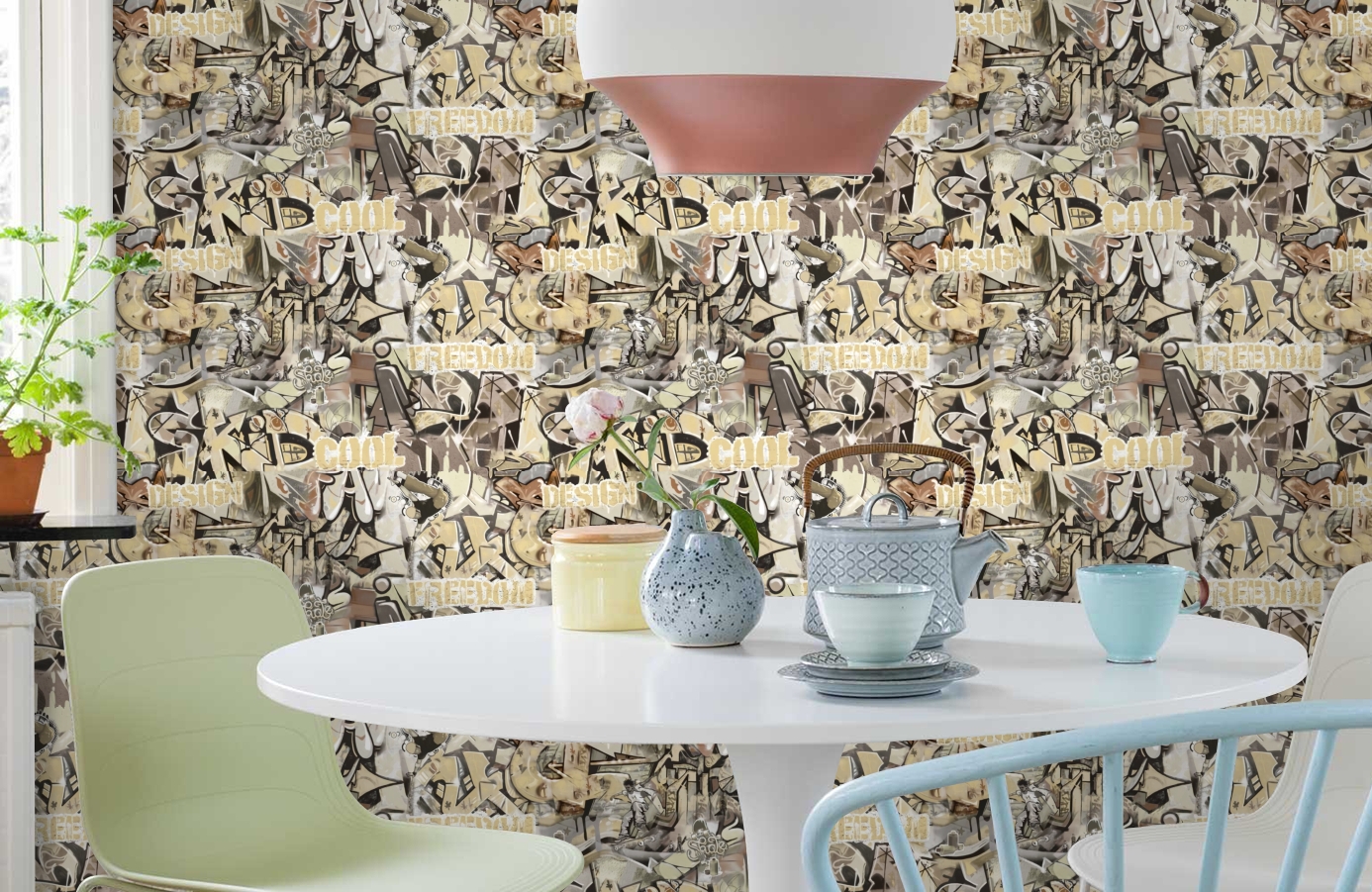 Обои 998172 фото в интерьере кухни