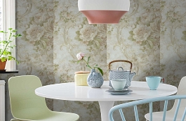 Обои M77602 фото в интерьере кухни превью