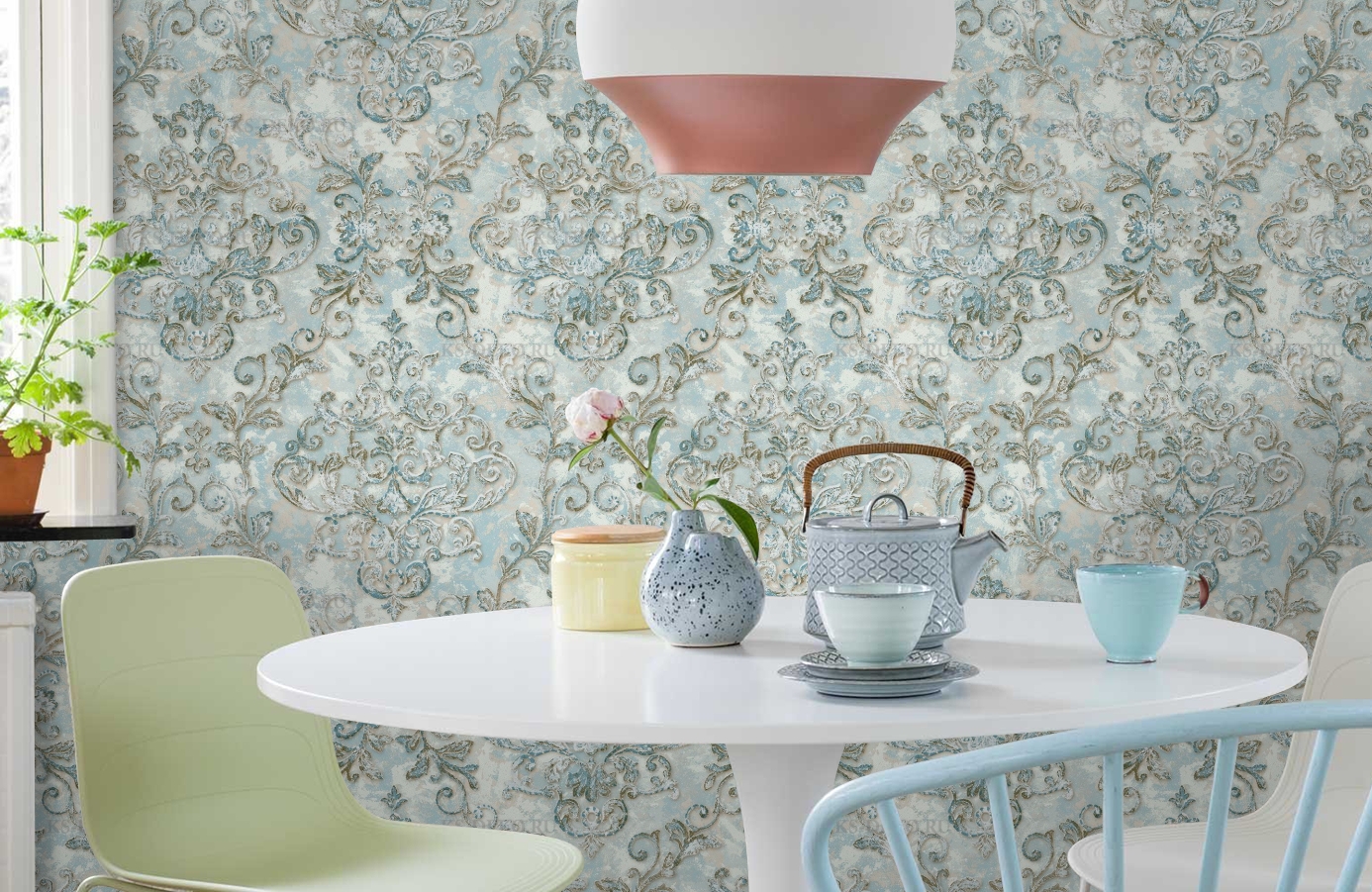 Обои MC11503 фото в интерьере кухни Обои MC11503 фото в интерьере кухни