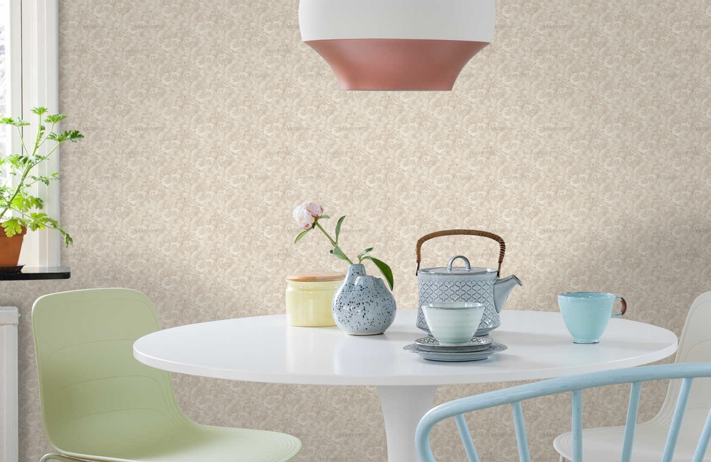 Обои MC20602 фото в интерьере кухни