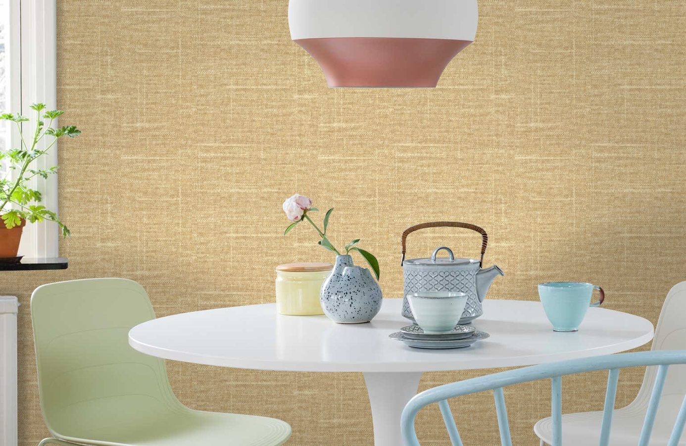 Обои R1309 фото в интерьере кухни Обои R1309 фото в интерьере кухни