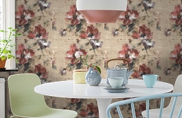 Обои R1311 фото в интерьере кухни превью