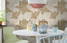 Обои 10017-04 фото в интерьере кухни превью