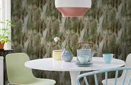 Обои 10137-04 фото в интерьере кухни превью