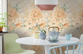 Обои 45-078-03 фото в интерьере кухни превью