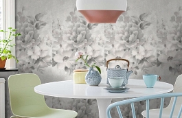 Обои 45-078-04 фото в интерьере кухни превью