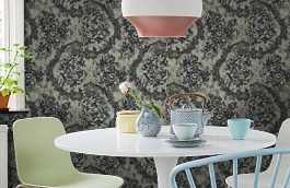 Обои 45-086-01 фото в интерьере кухни превью