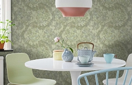 Обои 45-086-02 фото в интерьере кухни превью