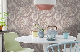 Обои 45-086-06 фото в интерьере кухни превью