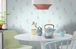 Обои 45-237-02 фото в интерьере кухни превью