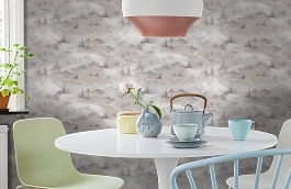 Обои 45-304-03 фото в интерьере кухни превью