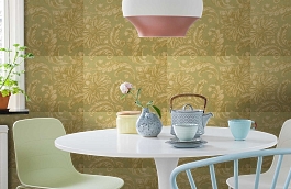 Обои 7321-77 фото в интерьере кухни превью