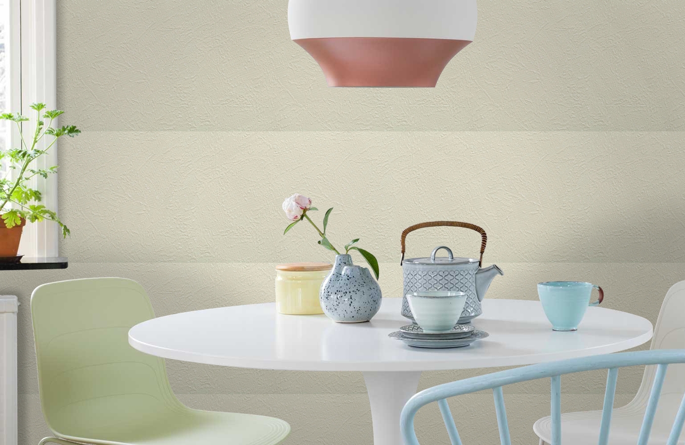 Обои 7384-22 фото в интерьере кухни