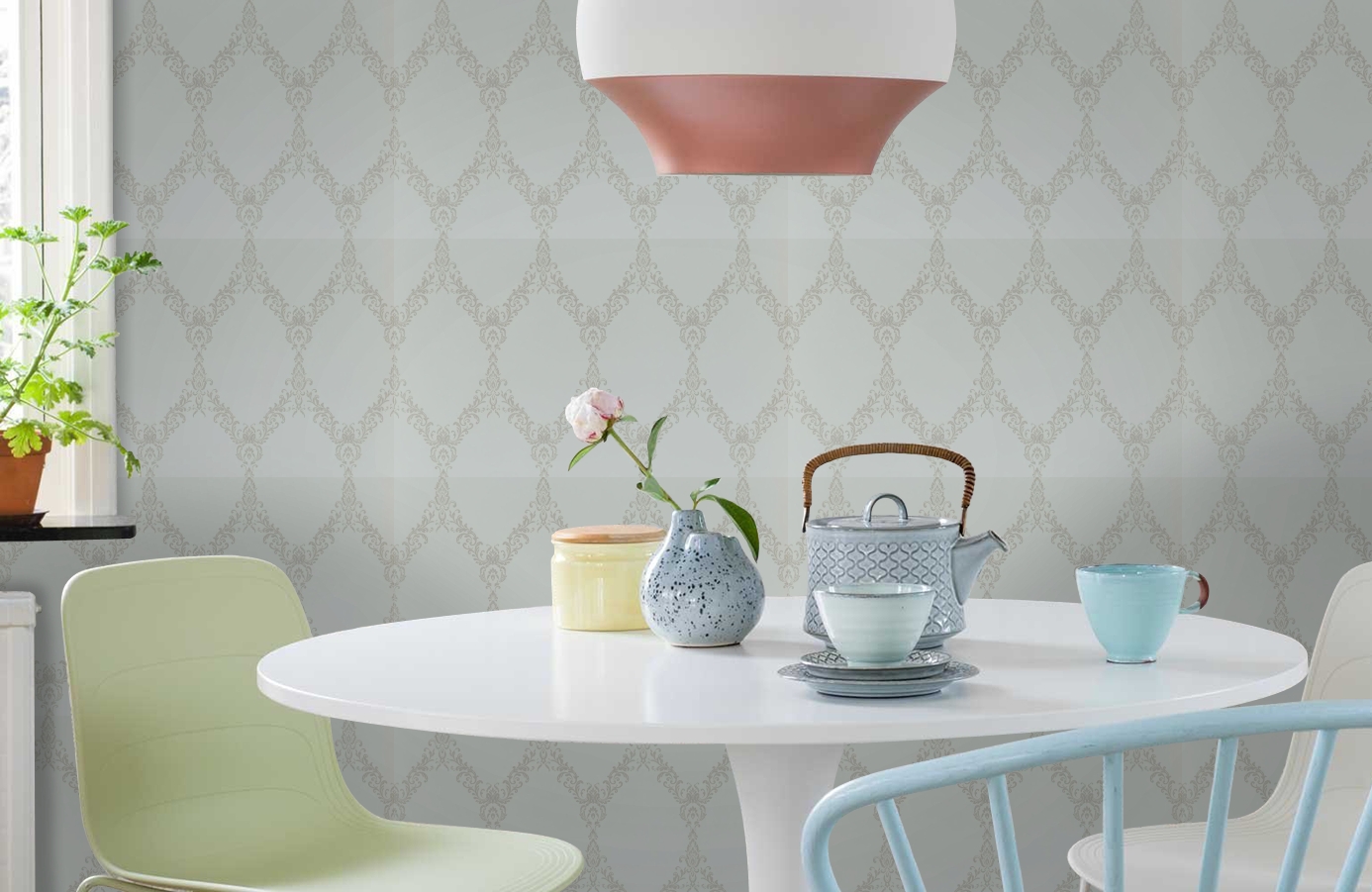 Обои 75003-28 фото в интерьере кухни Обои 75003-28 фото в интерьере кухни