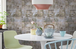 Обои 90011-46 фото в интерьере кухни превью