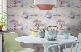 Обои 90013-56 фото в интерьере кухни превью