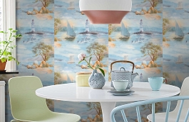 Обои 90013-67 фото в интерьере кухни превью