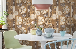 Обои 90017-28 фото в интерьере кухни превью