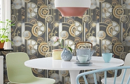 Обои 90017-43 фото в интерьере кухни превью