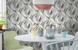 Обои PL72058-67 фото в интерьере кухни превью