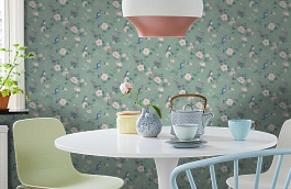 Обои 54396-6 фото в интерьере кухни превью