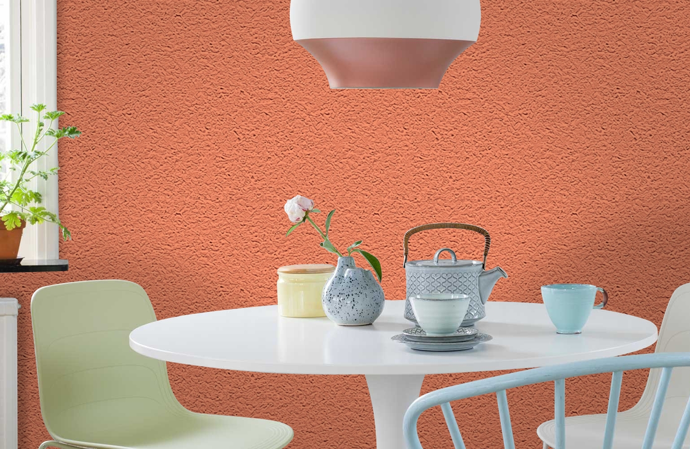 Обои 65438-14 фото в интерьере кухни