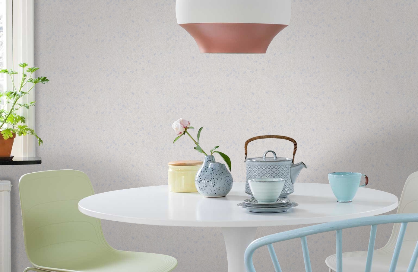 Обои TS10022 фото в интерьере кухни