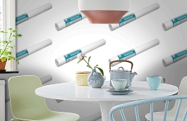 Обои 5010-130 фото в интерьере кухни превью