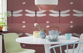 Обои 54426-5 фото в интерьере кухни превью