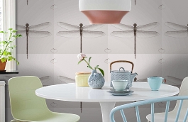 Обои 54426-6 фото в интерьере кухни превью