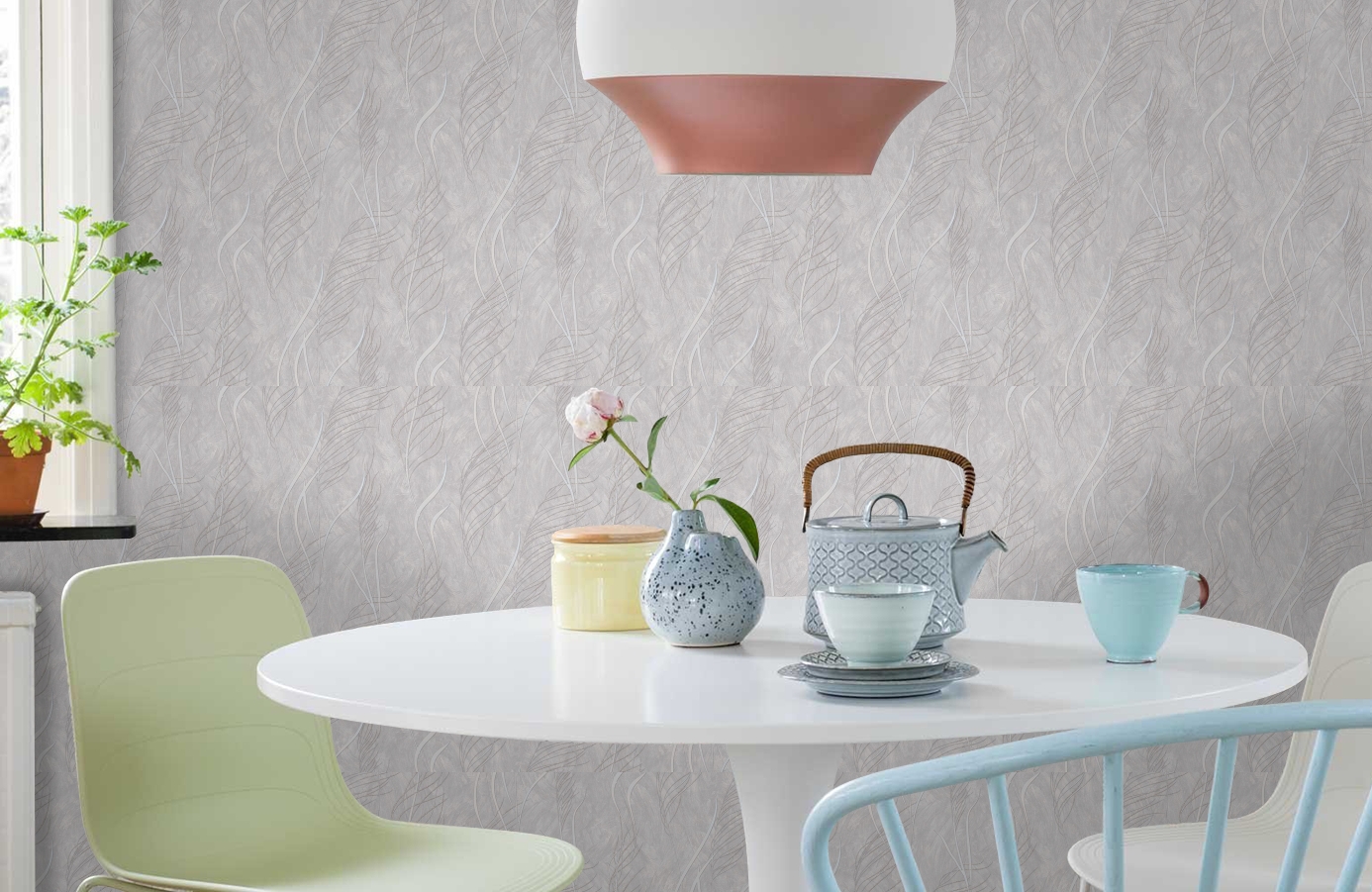 Обои 286097 фото в интерьере кухни