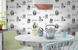 Обои 286071 фото в интерьере кухни превью