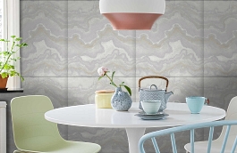 Обои 39702-4 фото в интерьере кухни превью