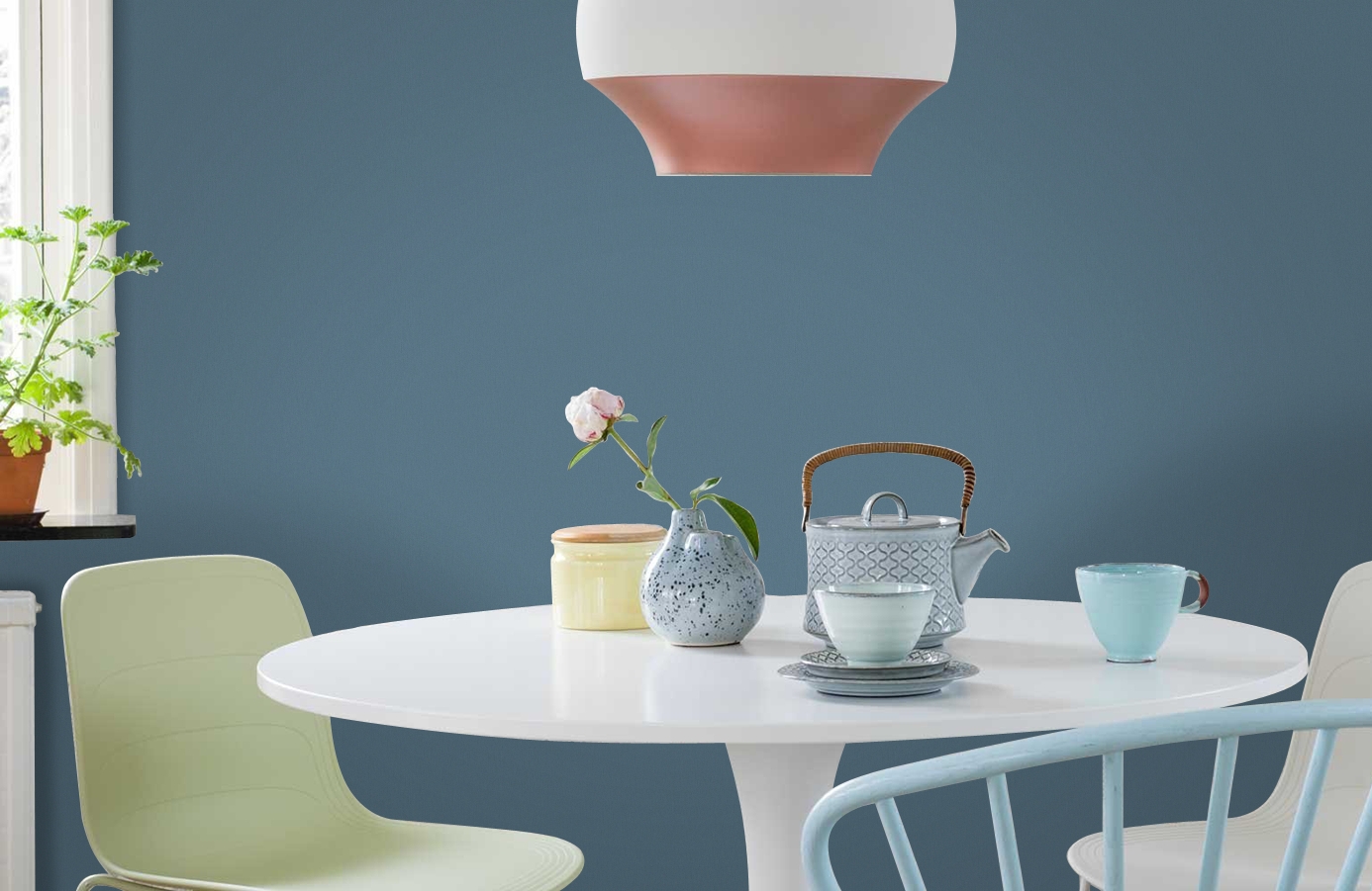 Обои 7555-66 фото в интерьере кухни