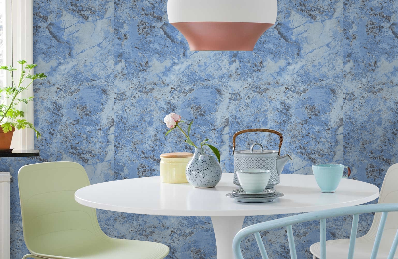 Обои 85602 фото в интерьере кухни