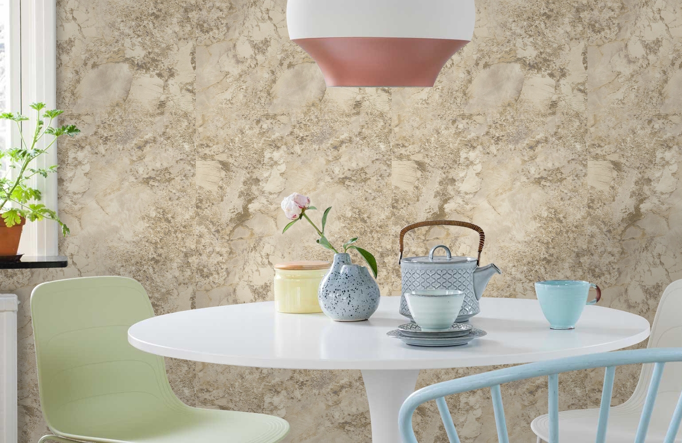 Обои 85608 фото в интерьере кухни