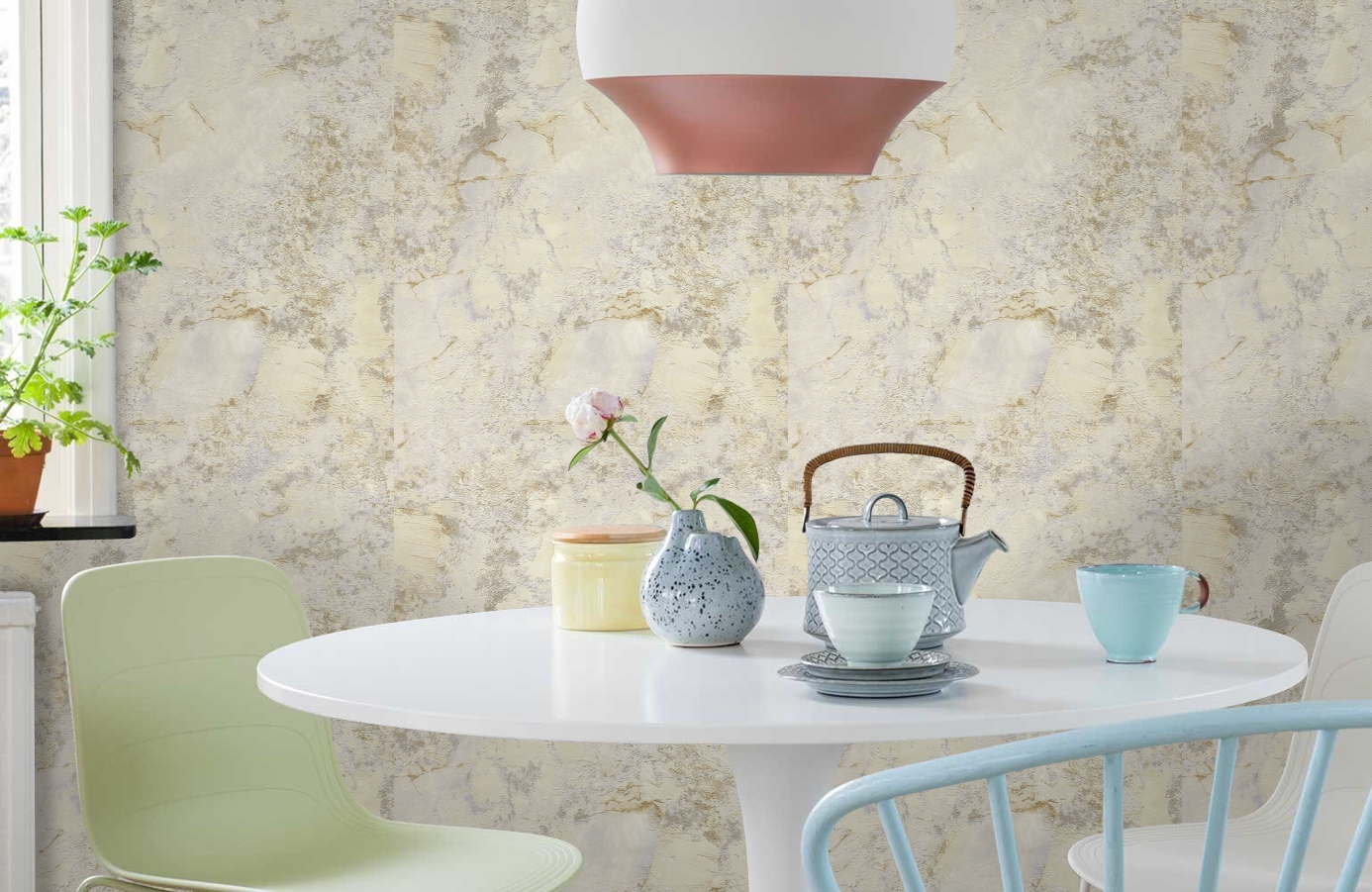 Обои 85609 фото в интерьере кухни