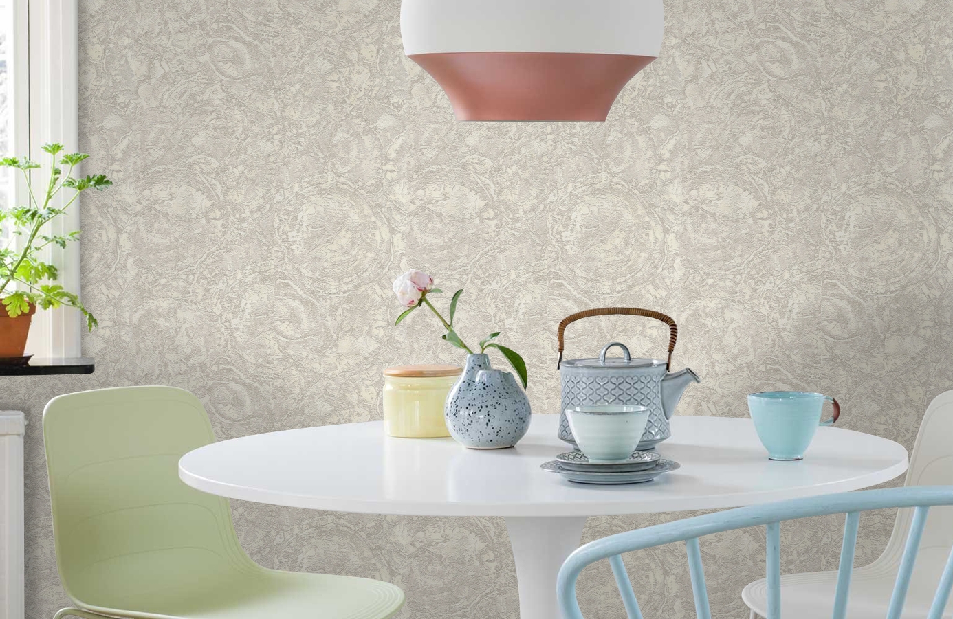 Обои 85616 фото в интерьере кухни