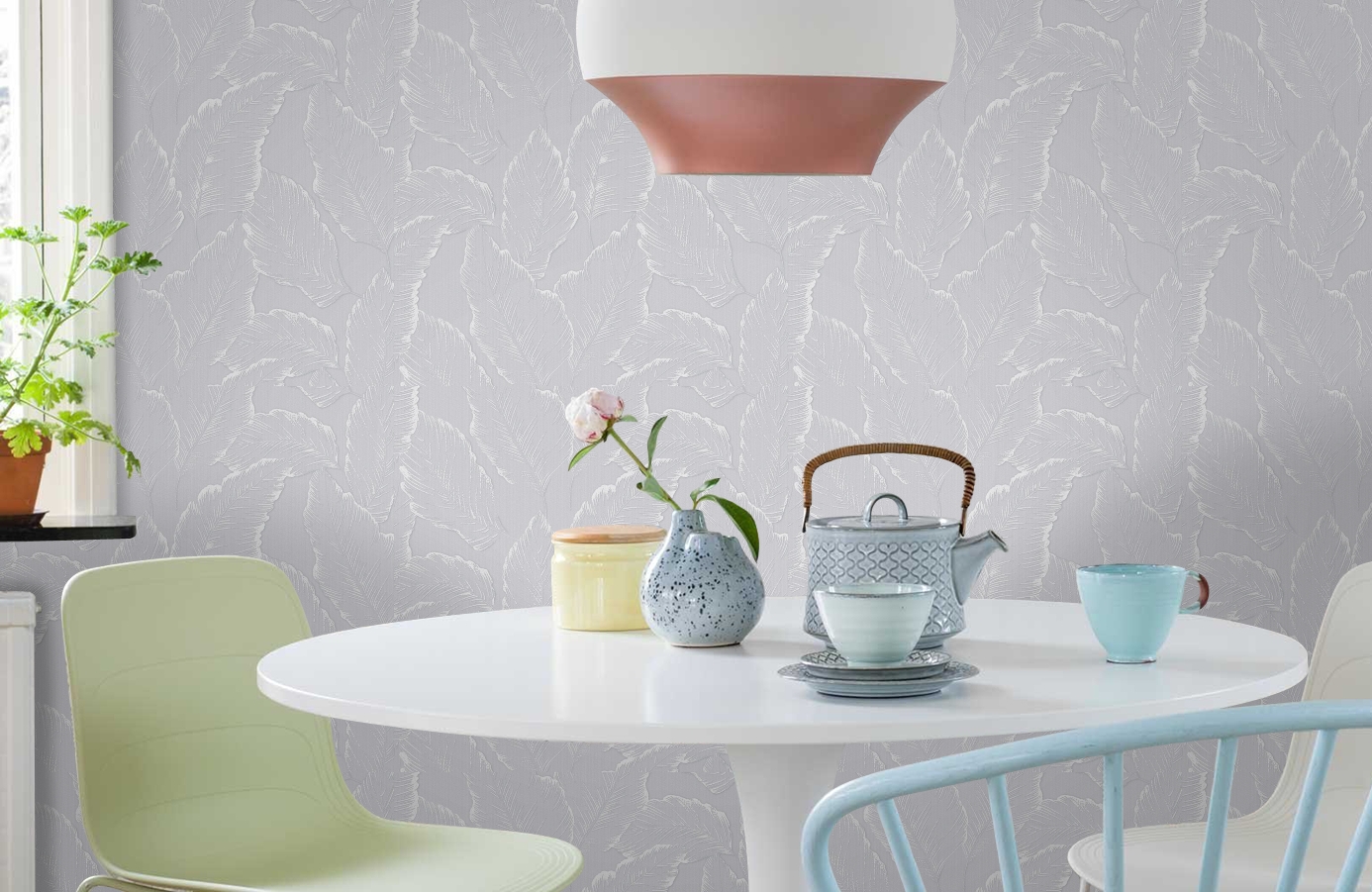 Обои 286597 фото в интерьере кухни