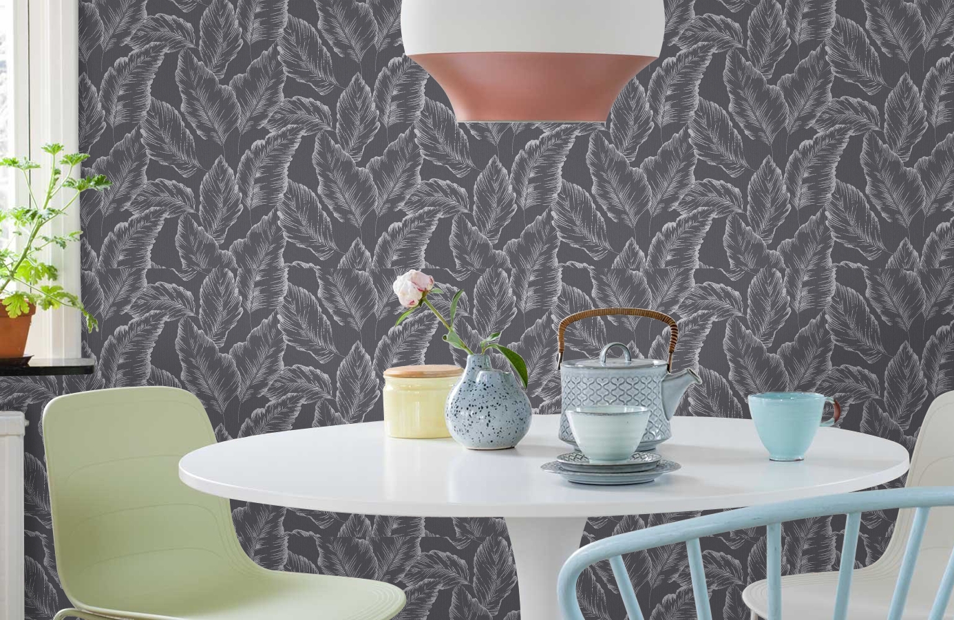 Обои 286599 фото в интерьере кухни