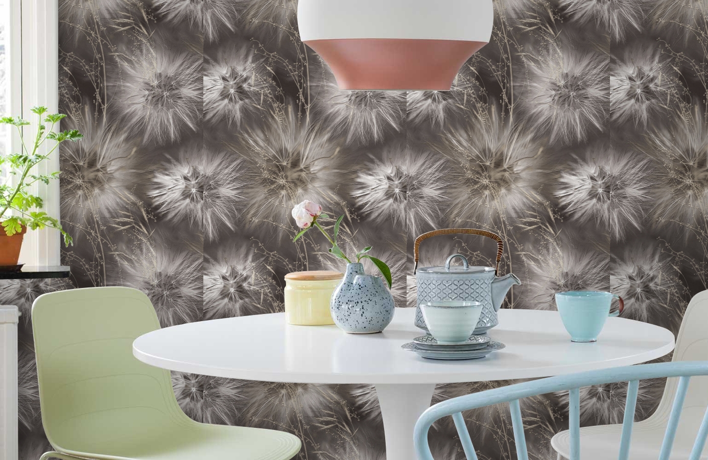 Обои 286819 фото в интерьере кухни