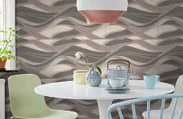 Обои 4314-3 фото в интерьере кухни превью