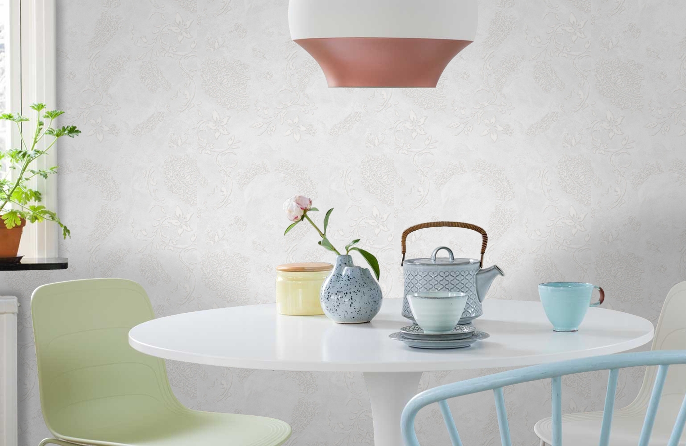 Обои 286741 фото в интерьере кухни