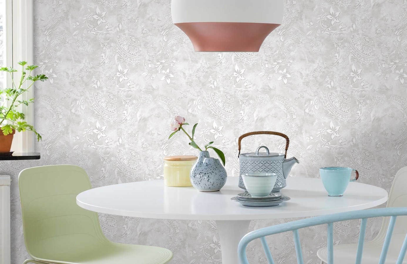 Обои 286745 фото в интерьере кухни