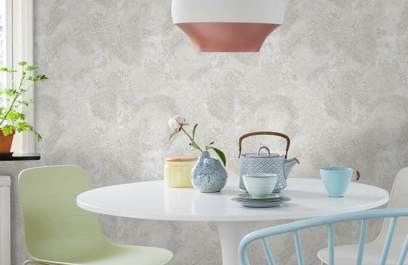 Обои 286748 фото в интерьере кухни